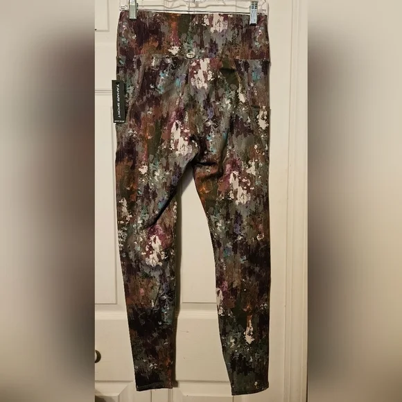 #394 Tahari Sport- 2 Pocket Earthtone Leggings,varies Sizes - Picture 2 of 7